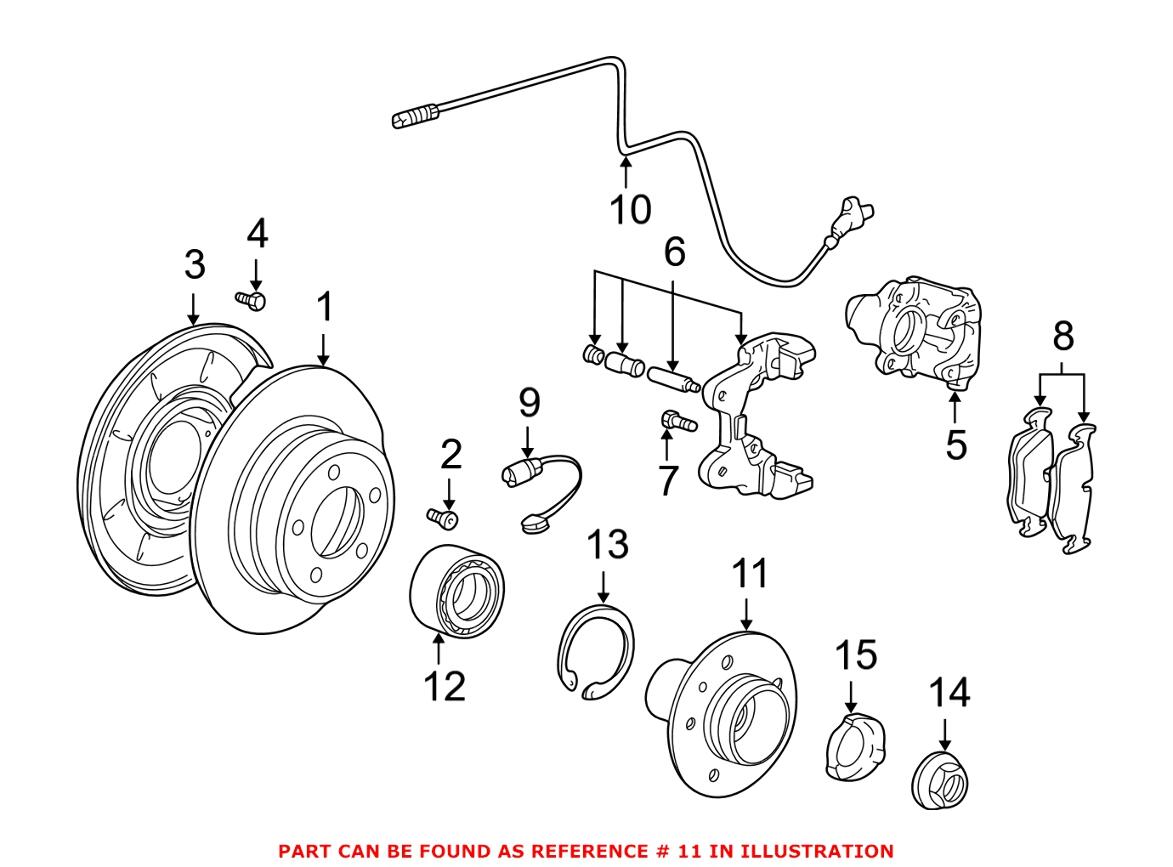 BMW Wheel Hub - Rear 33411095770